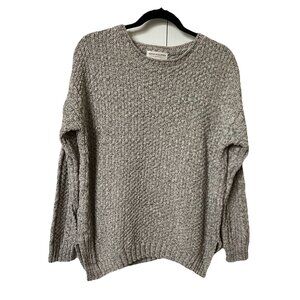 Cotton Country Sweater Womens M Speckled Heathered Knit Oversized Pullover